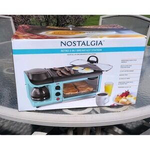 Nostalgia Retro Series 3-in-1 Breakfast Station, New Unused With Original Box